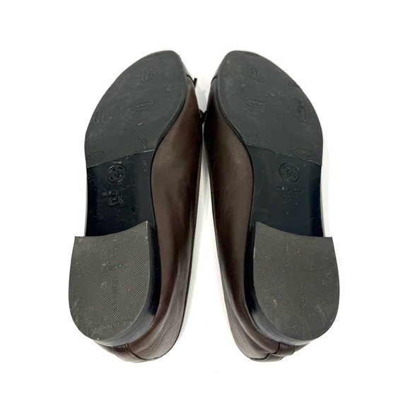 ✨SOLD✨ Chanel Brown and Black Leather Ballet Flats - Picture 10 of 12